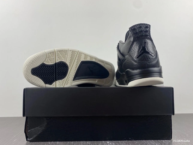 819139-010 Pony Jordan 4 Black Retro Hair 1117